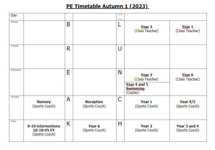 pe-timetable